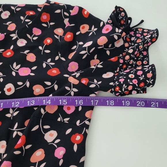 Talbots floral fit and flair dress - Picture 6 of 13